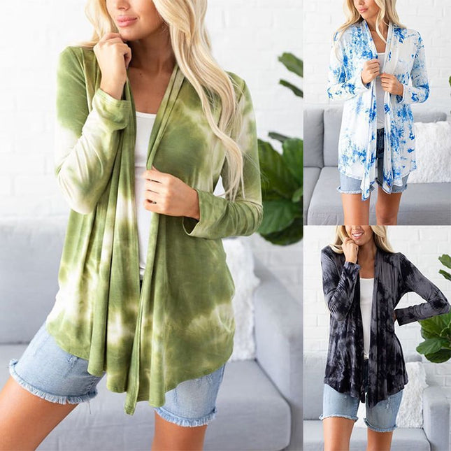 Tie-dye long-sleeved
