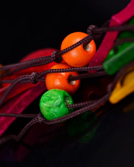 Layered coconut shell necklace