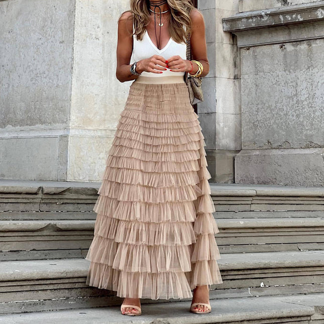Layered Ruffles Cake Skirt  Women