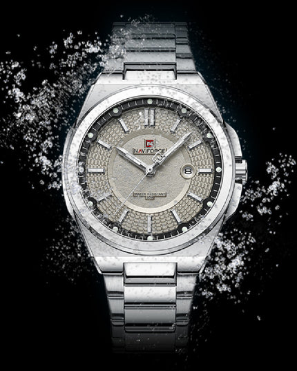 Elegant And Simple Men's Steel Band Watch