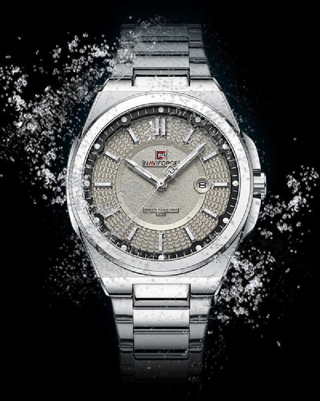 Elegant And Simple Men's Steel Band Watch