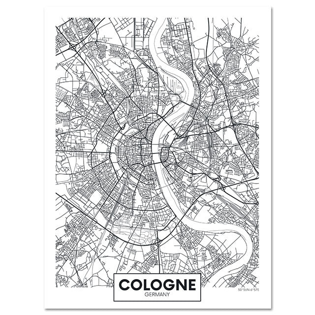 Fashion Home Decoration City Map