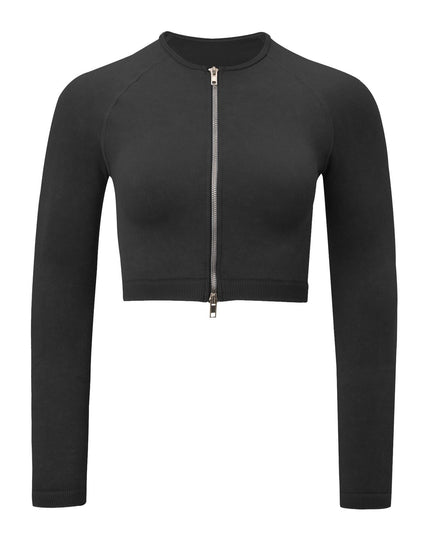 Shark Knit Seamless Fitness Yoga Long Sleeve Set
