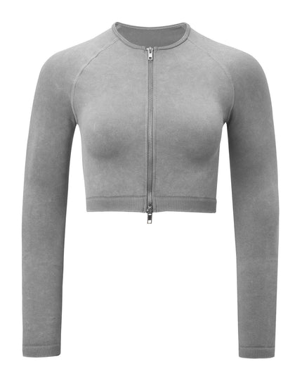 Shark Knit Seamless Fitness Yoga Long Sleeve Set