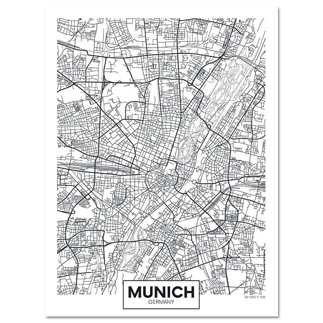 Fashion Home Decoration City Map