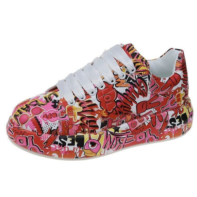 Women's Shoes Graffiti Sneakers Casual Sports