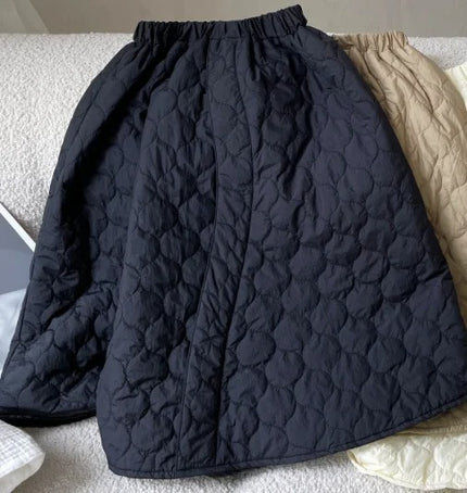Children's Quilted Cotton Gourd Cotton Pure Color Quilted Skirt