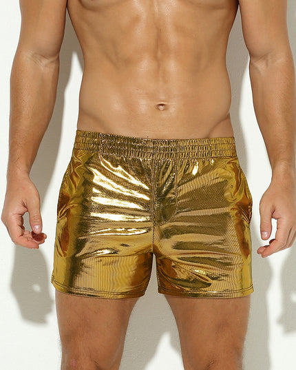 Men's Middle Pants Faux Leather