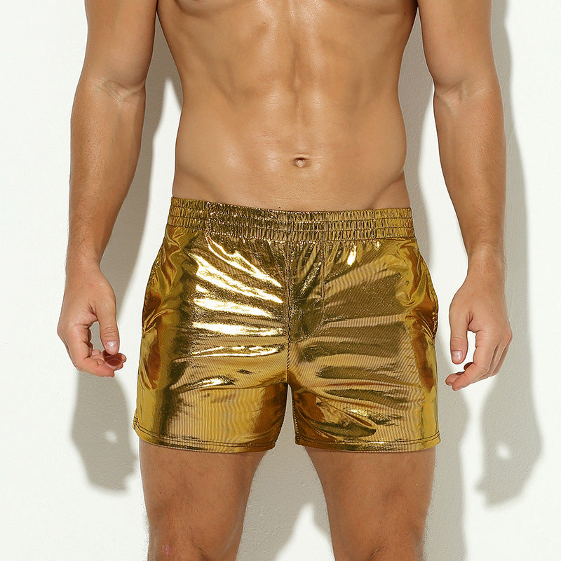 Men's Middle Pants Faux Leather
