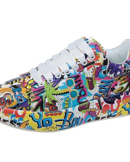 Women's Shoes Graffiti Sneakers Casual Sports