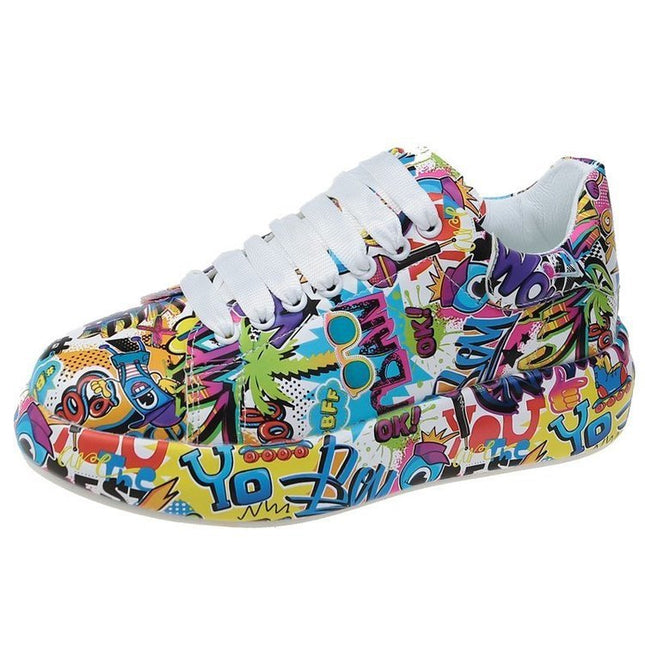 Women's Shoes Graffiti Sneakers Casual Sports