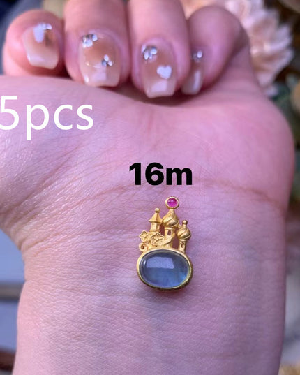 Inlaid S925 Silver Plated Gold Accessories