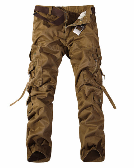 Men's Multi-pocket Cargo Pants Washed