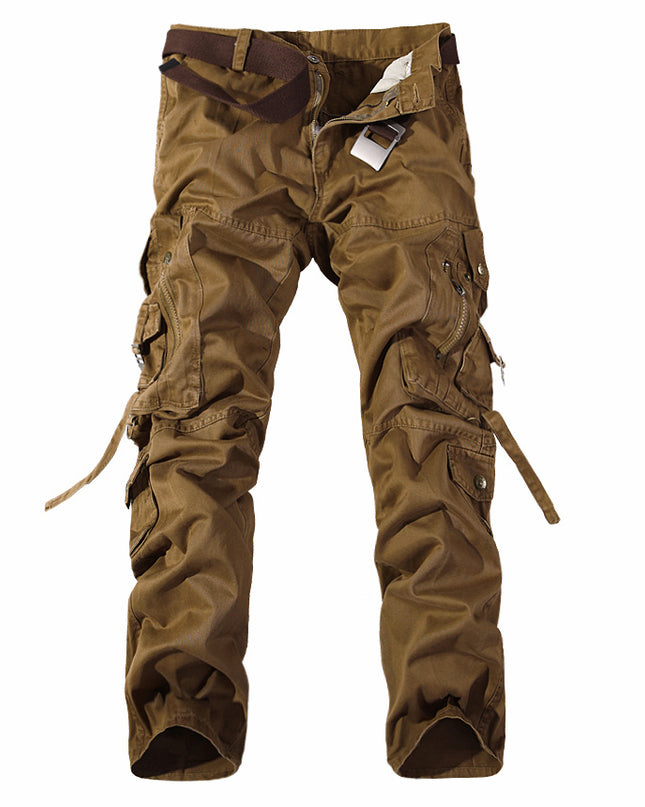 Men's Multi-pocket Cargo Pants Washed