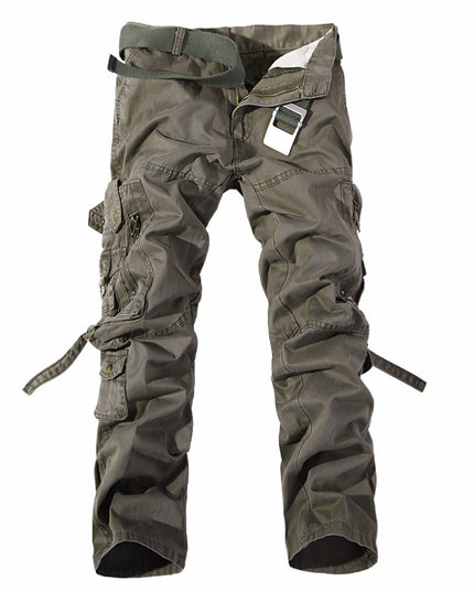 Men's Multi-pocket Cargo Pants Washed