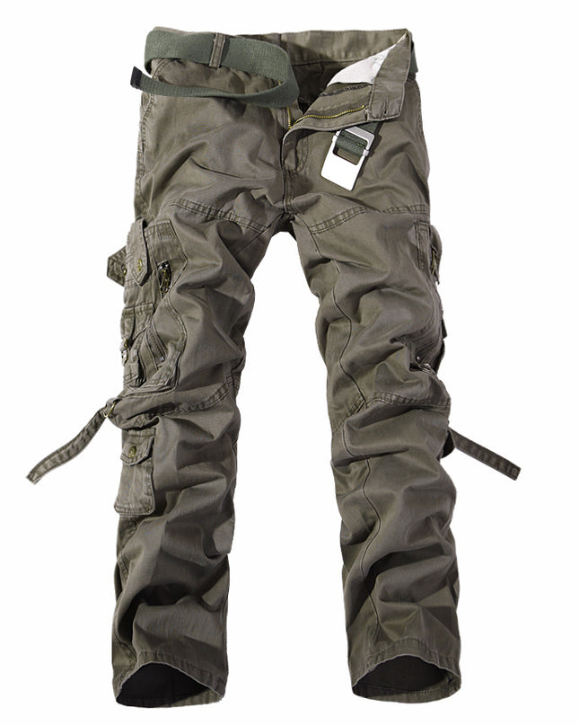 Men's Multi-pocket Cargo Pants Washed