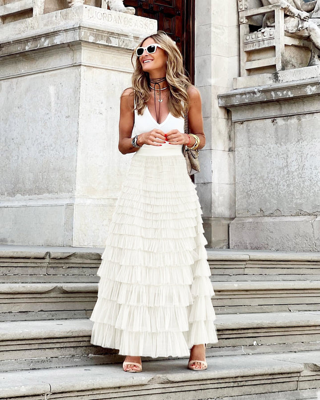 Layered Ruffles Cake Skirt  Women